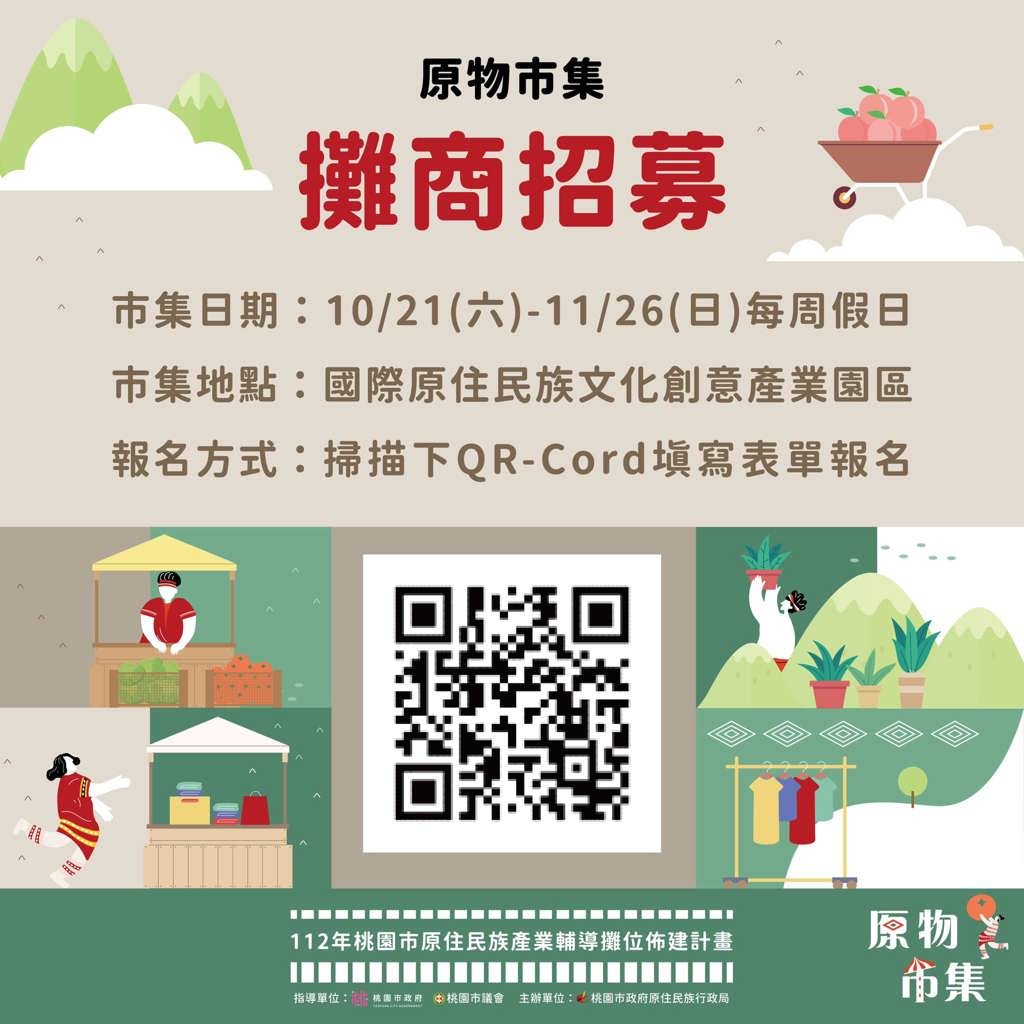 112年桃園市原物市集  ｜市集攤商招募中｜