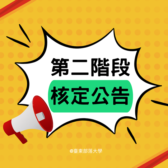 【公告】113年度台東部大學課程教學計畫-第二階段核定課程
