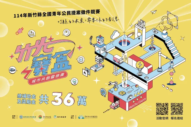 轉知訊息   竹縣第一屆青年公民提案競賽 正式開跑！